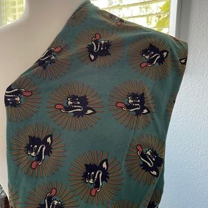 Crazy cat print LuLaRoe leggings